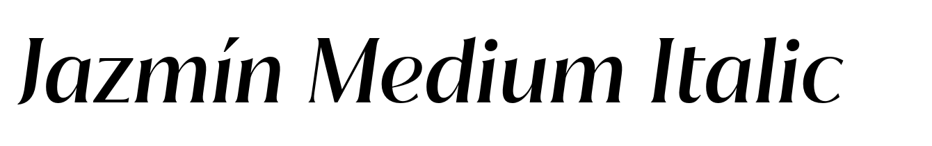 Jazmín Medium Italic